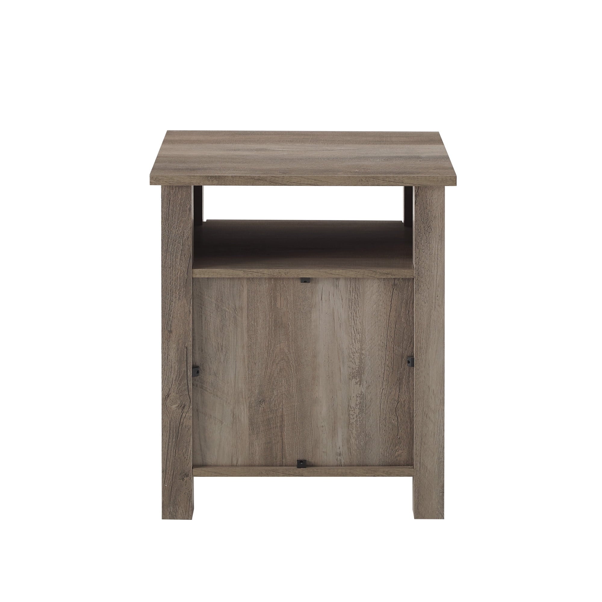 Grey Wash Glass Door Accent Table W22538
