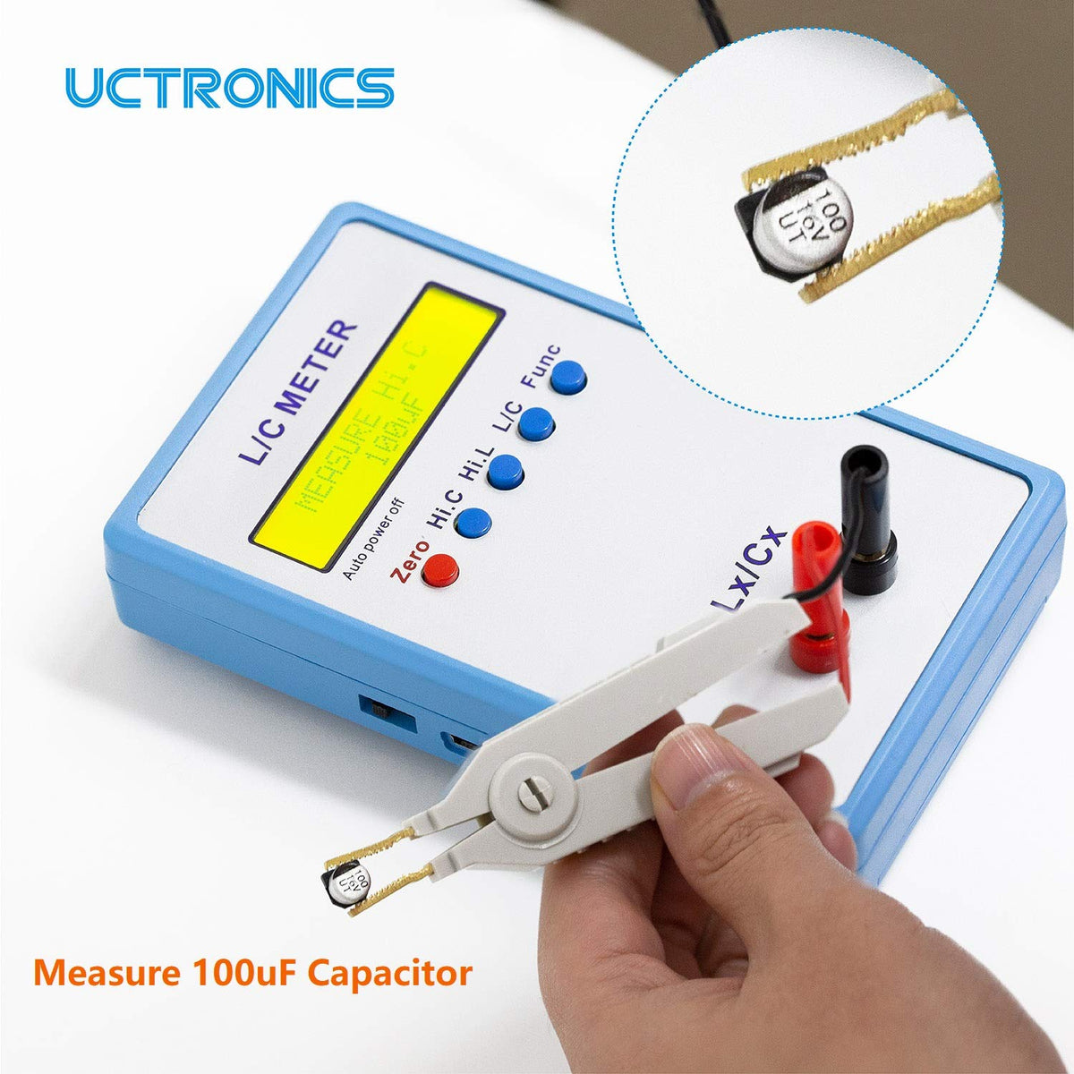 Handheld LC Inductor Capacitor Tester Meter Kit T64972
