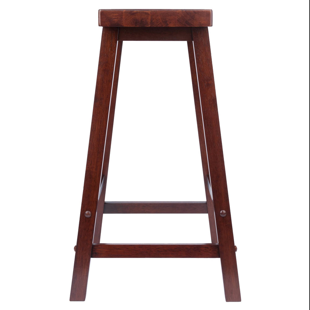 Antique Walnut Saddle Seat Bar Stool Z737