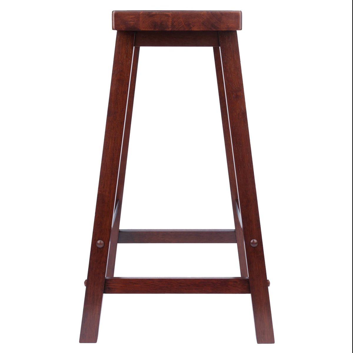 Antique Walnut Saddle Seat Bar Stool Z737