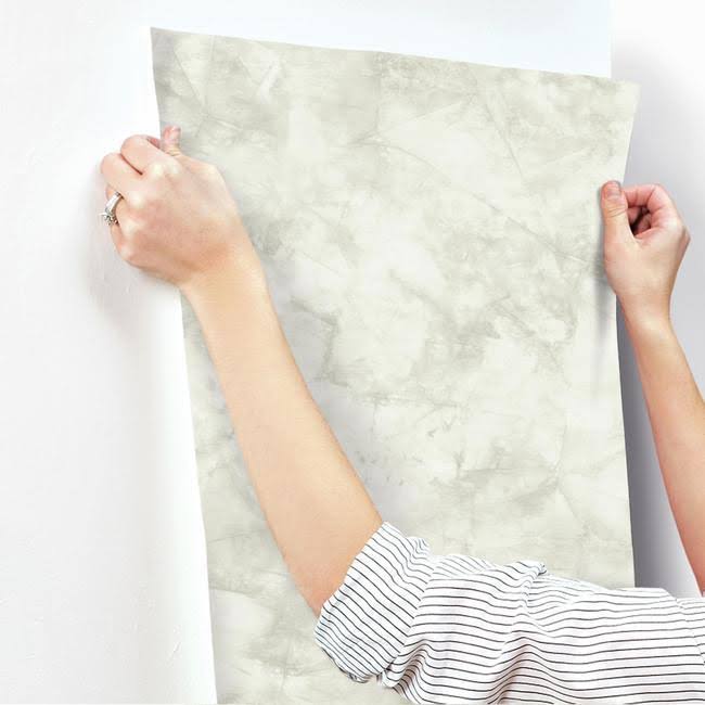 White Pressed Petioles Wallpaper Y8174