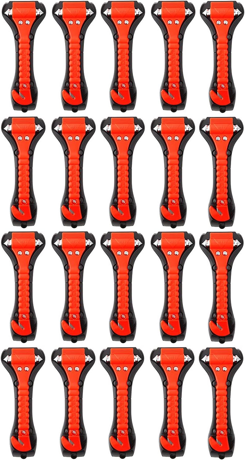 20 PCS Car Safety Hammer Emergency Escape Tool with Seat Belt Cutter O231733