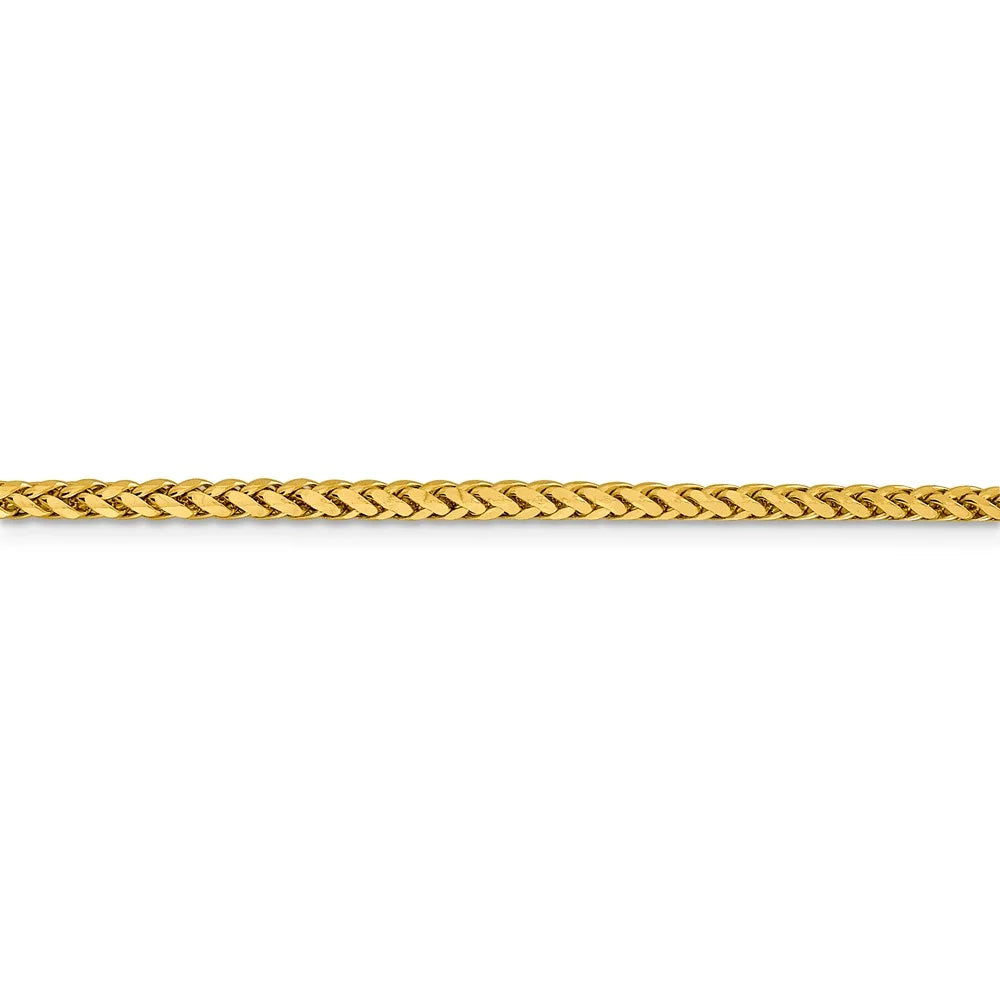 14kt Yellow Gold Diamond Cut Wheat Chain 18 inch Lobster Clasp S760