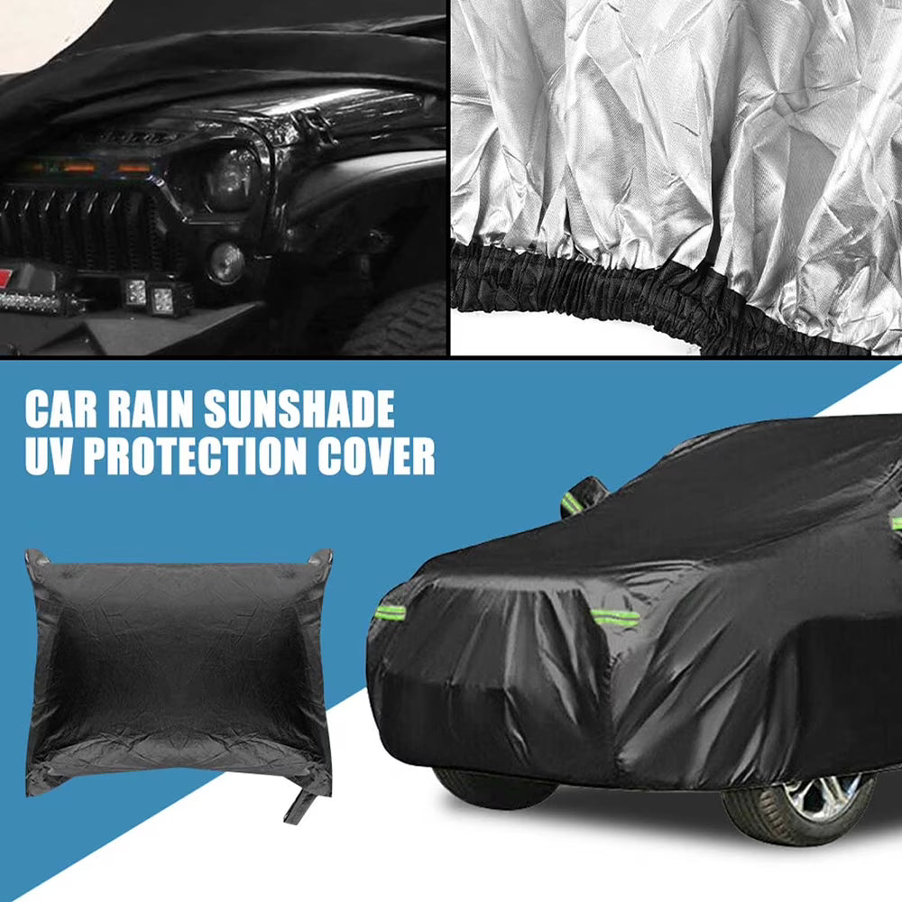 Waterproof 210D Black Oxford Cloth Car Cover Q674575