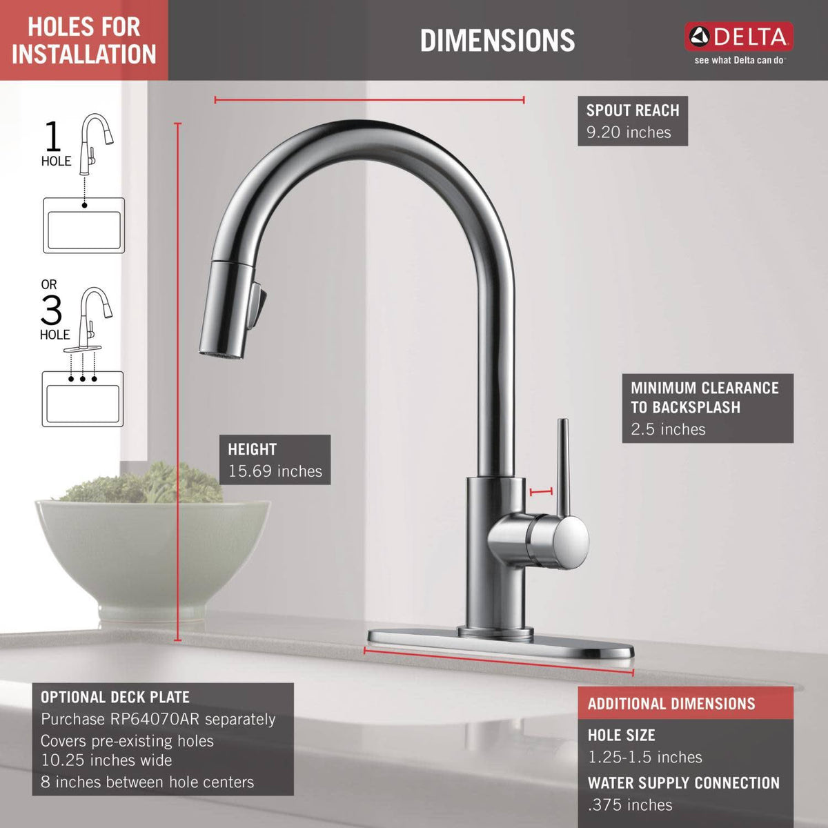 Black Stainless Single Handle Pull-Down Kitchen Faucet Y6929
