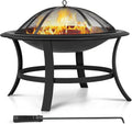 29'' Wood Burning Fire Pit with Grate & Spark Screen Cover J273149