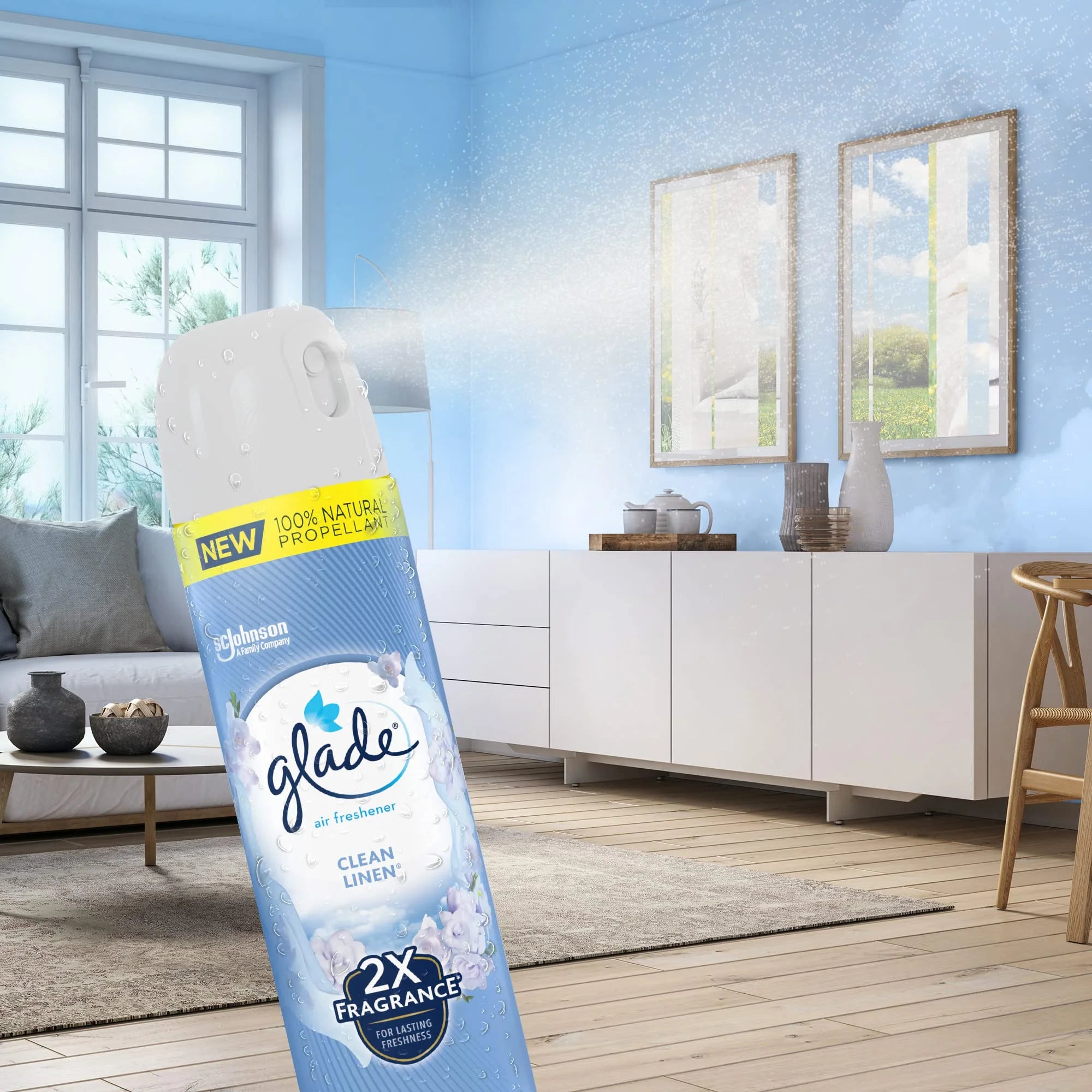 8.3 Oz Clean Linen Room Air Freshener Spray (Pack of 20) A273605