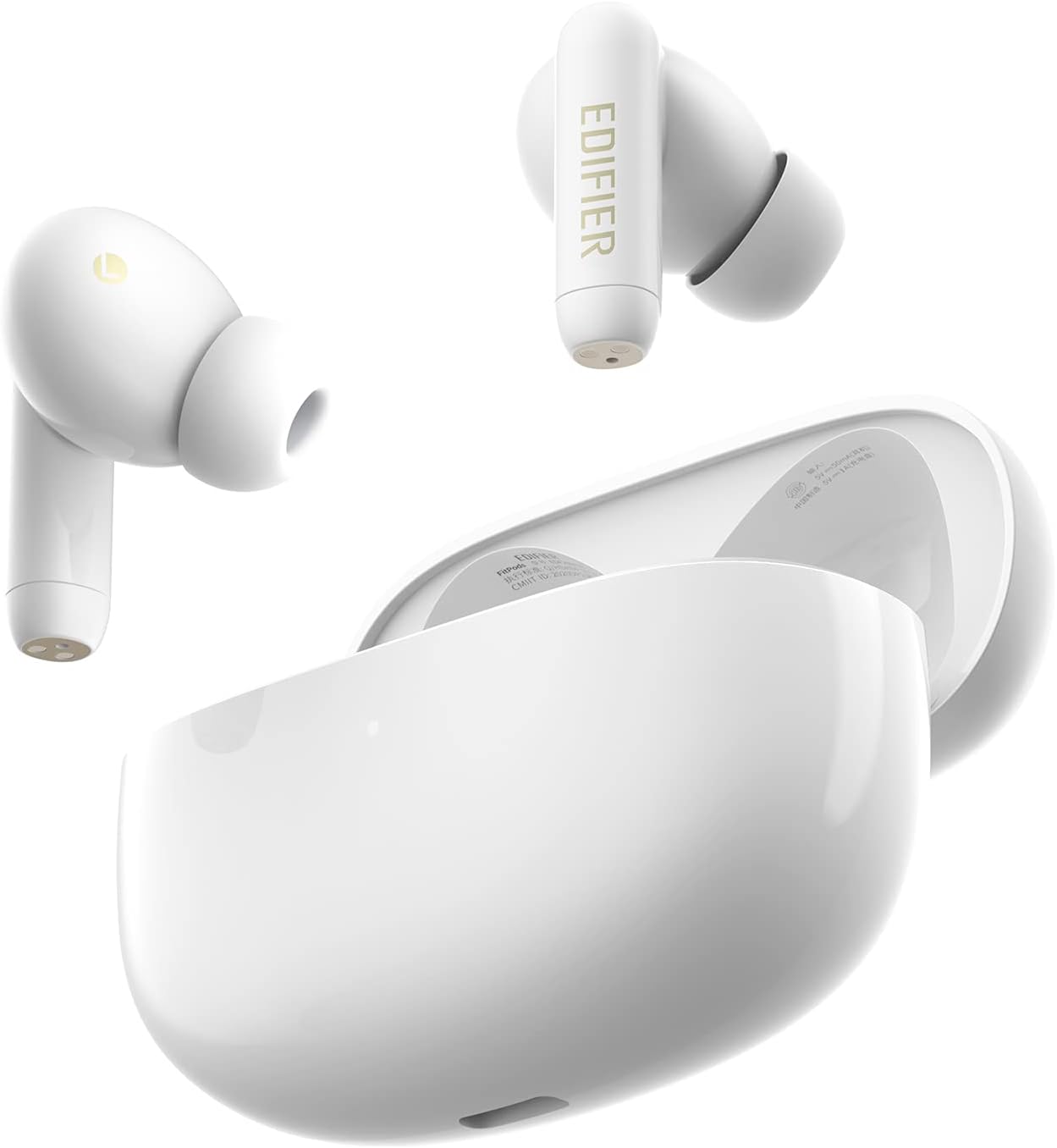 White Hybrid Active Noise Cancelling TWS Wireless Earbuds I12672