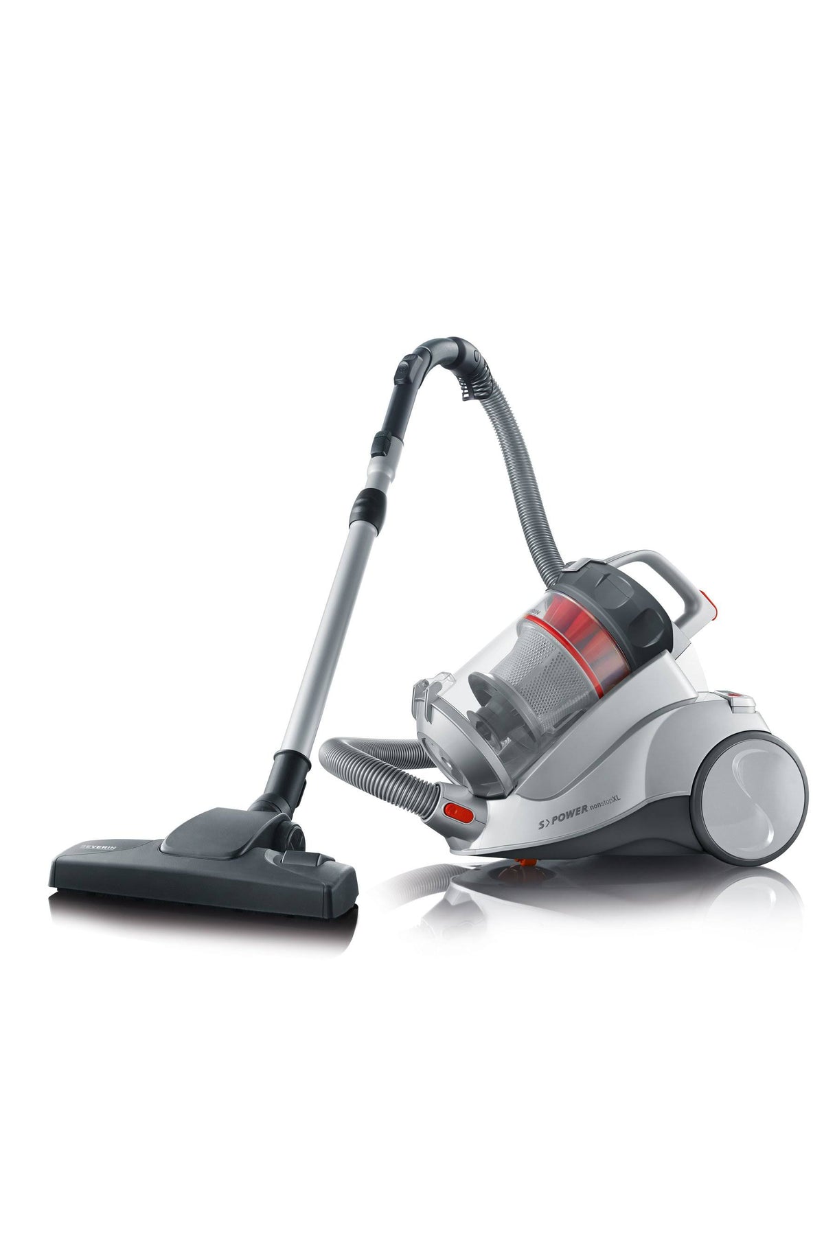 Bagless Canister Vacuum Cleaner, Corded, Polar Silver L853002