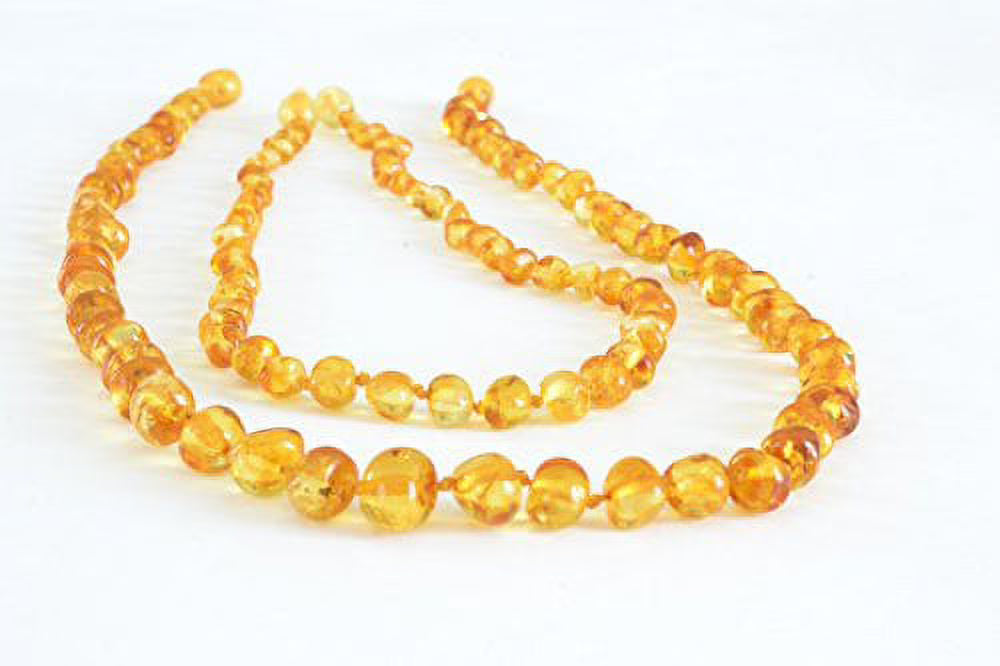 Baltic Amber Necklace Set, Polished Handmade, 17in & 12.5 Inches G7288