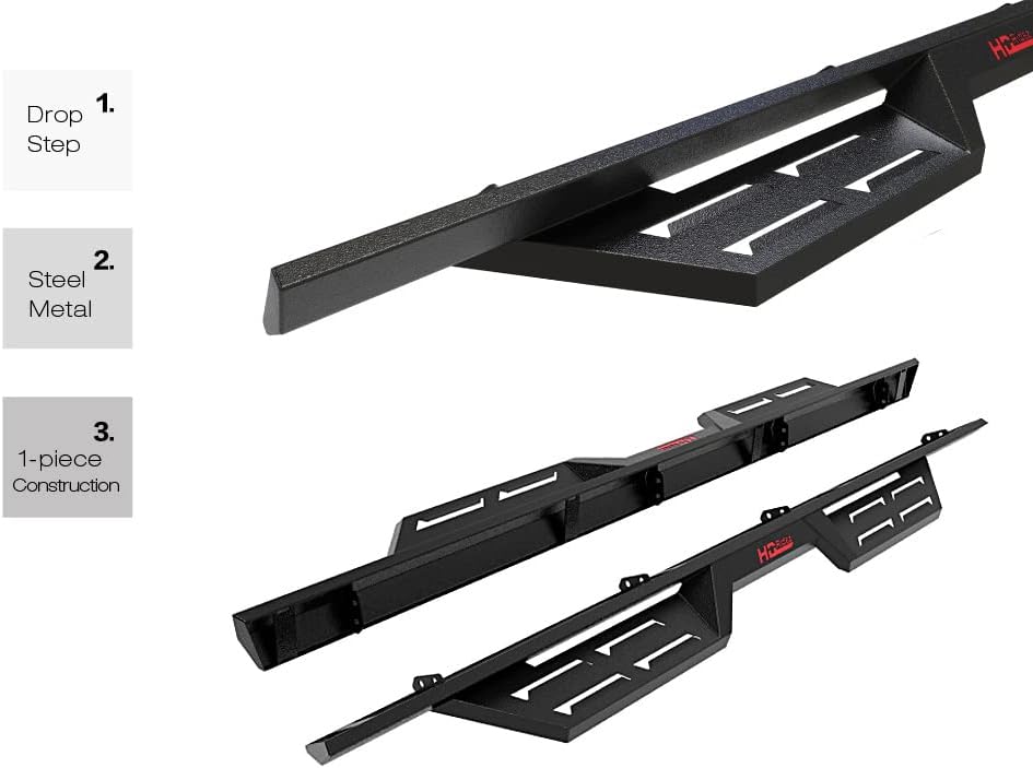 Steel Drop Down Style Running Boards B550271