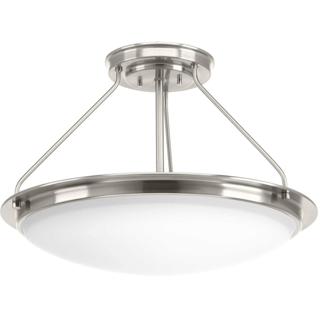 Nickel LED Semi-Flush Light O26792