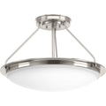Nickel LED Semi-Flush Light O26792
