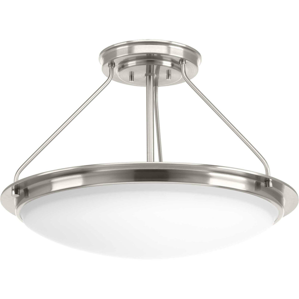 Nickel LED Semi-Flush Light O26792