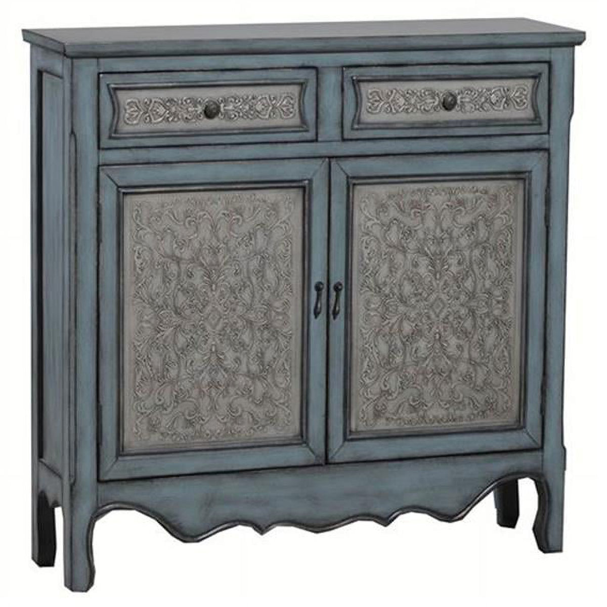 Antique Blue & White Console D838