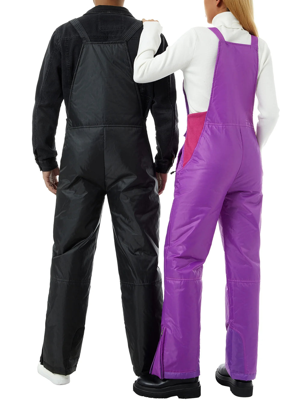 Purple Insulated Water Resistant Ski Snow Bib Pants XL M17380