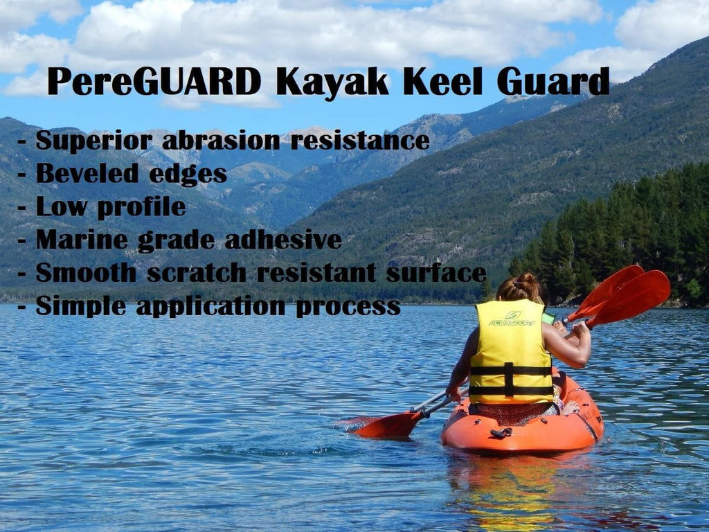 White 4" Kayak Canoe Keel Guard K780