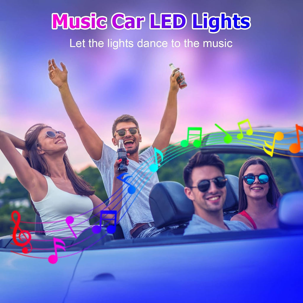 10 in 1 Car LED Strip Lights with APP Control B530271