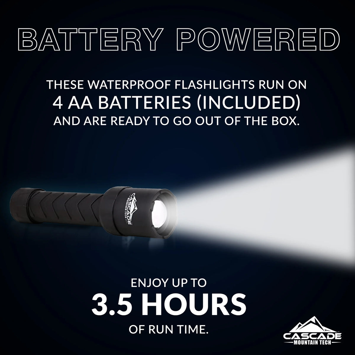 3 Pack Waterproof LED Flashlight G22166