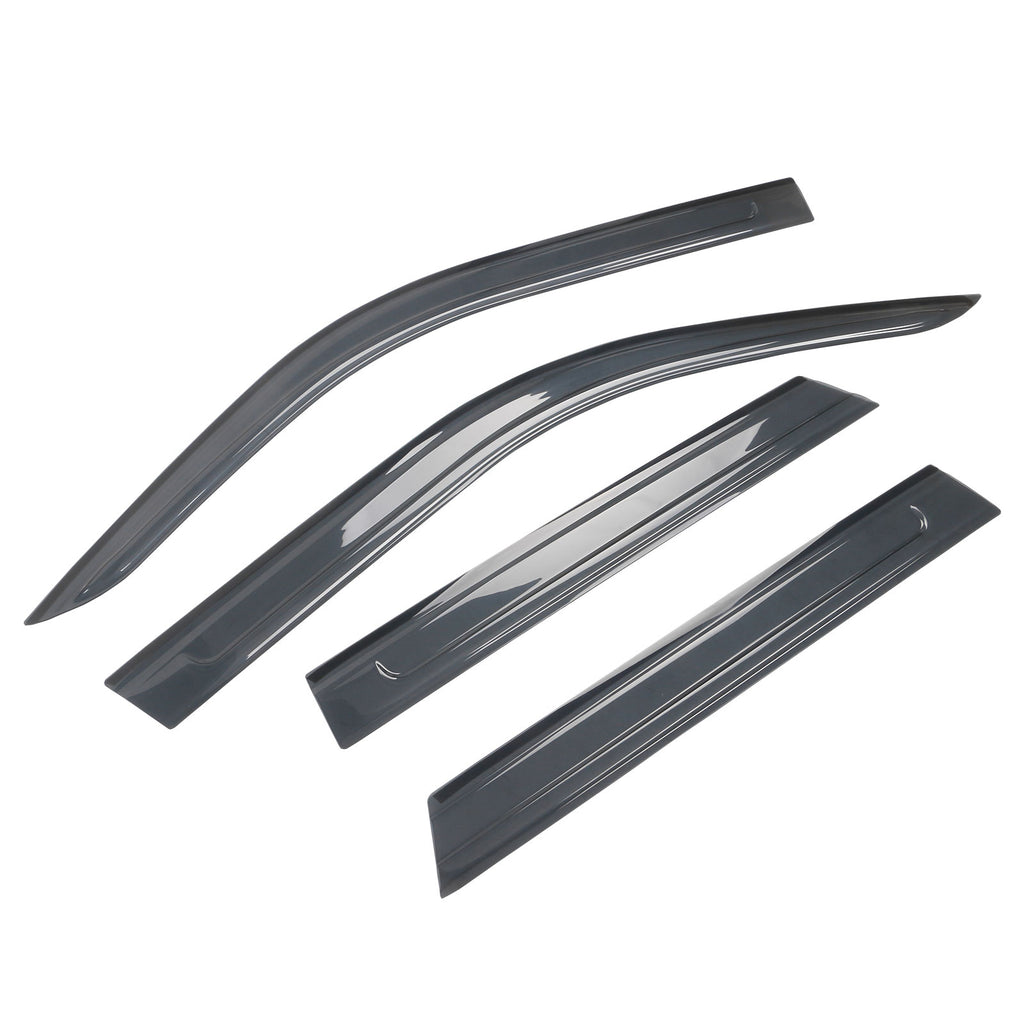 Black Acrylic Window Visors 4PCS Z120720