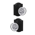 Matte Black Passage and Privacy Lock Knob M8124