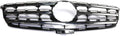 Black Plastic Grille Assembly with Chrome Molding B975