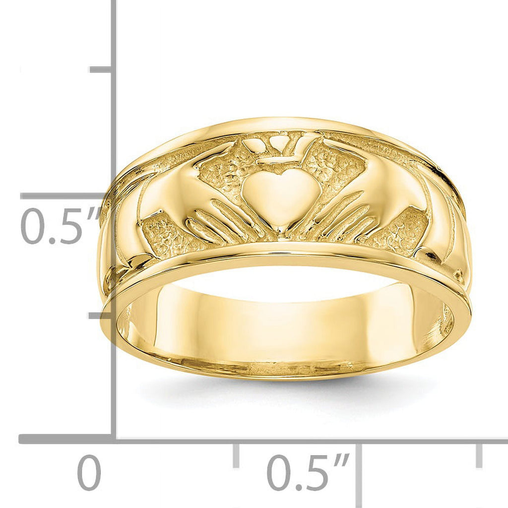 10K Yellow Gold Claddagh Ring M96114