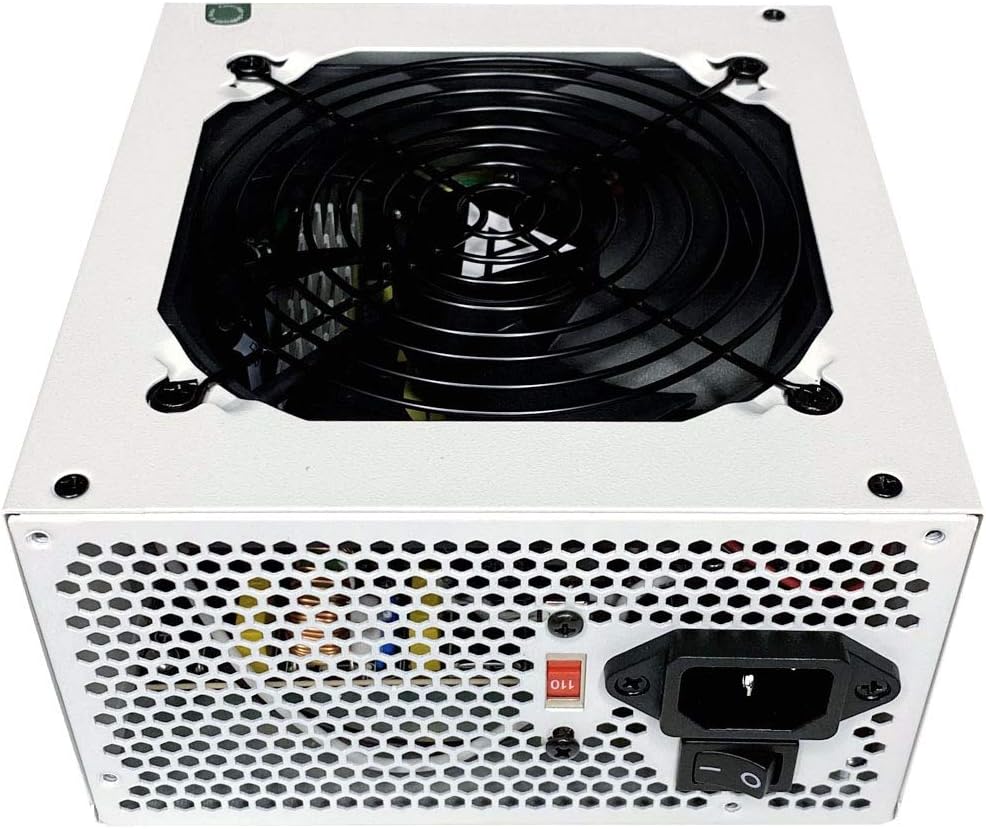 600W ATX Semi-Modular Power Supply with 120mm Black Fan M393