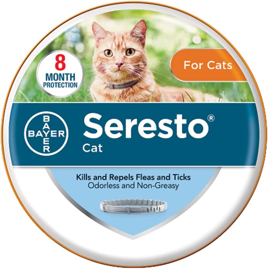Flea and Tick Collar for Cats, 8-month Y4678