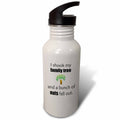Black Letters 21 oz Sports Water Bottle B52297