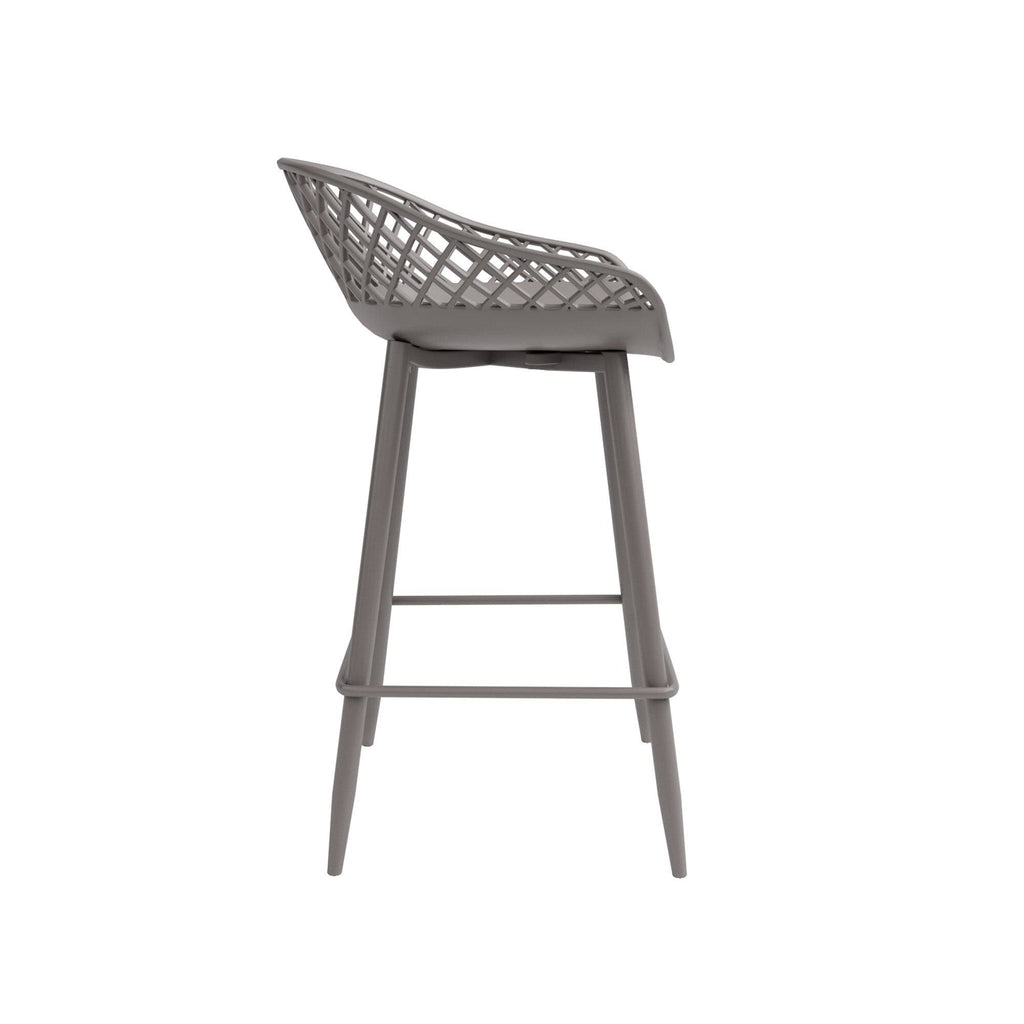 Warm Taupe Counter Stool Set of 2 D49114