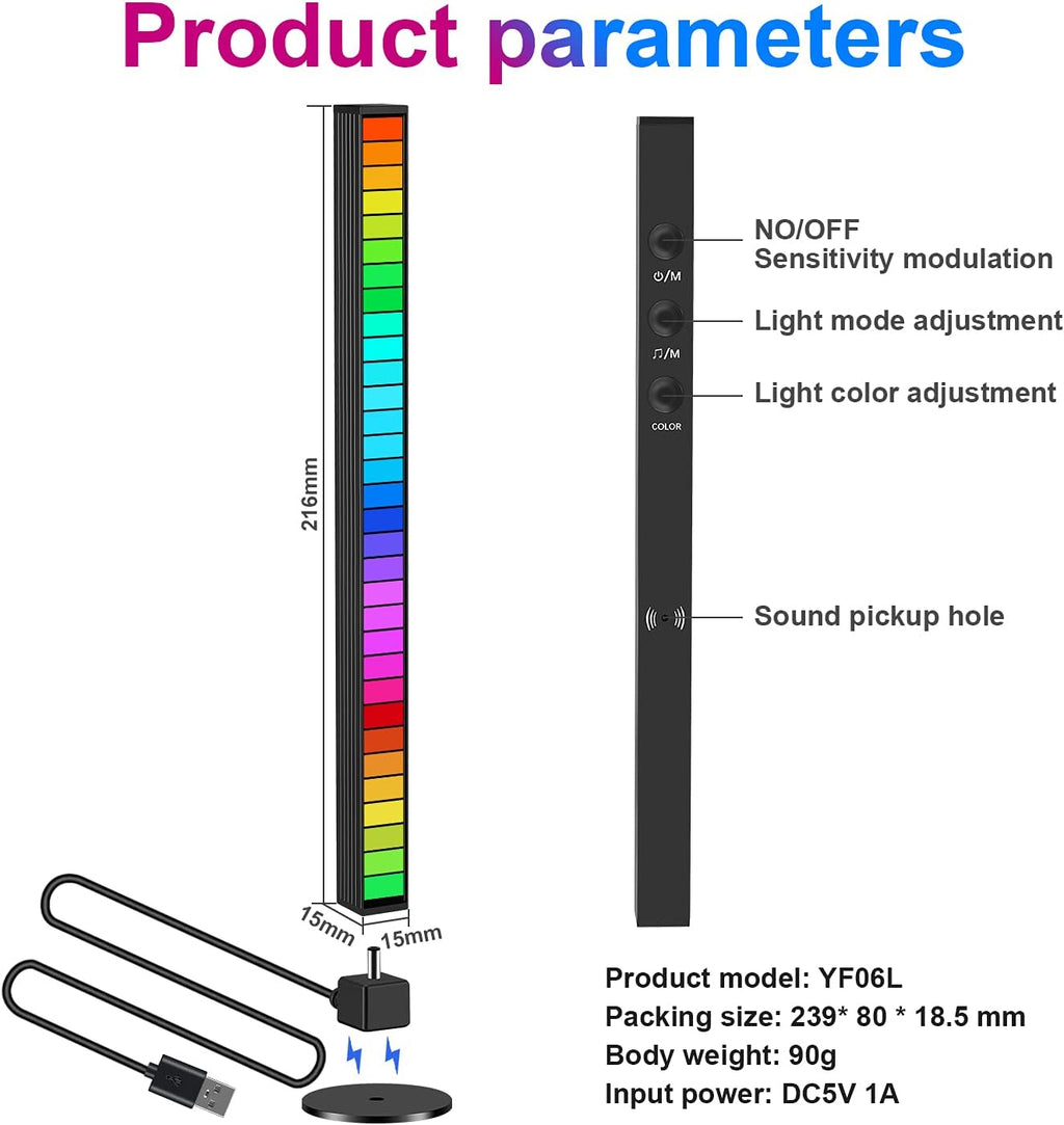 RGB Light LED Display Audio Spectrum Rhythm Pulse K300326