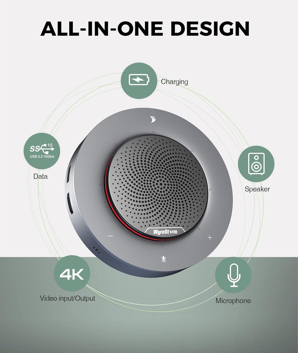 4X Noise-canceling Mic Conference Speaker with USB-C Docking Function U31555
