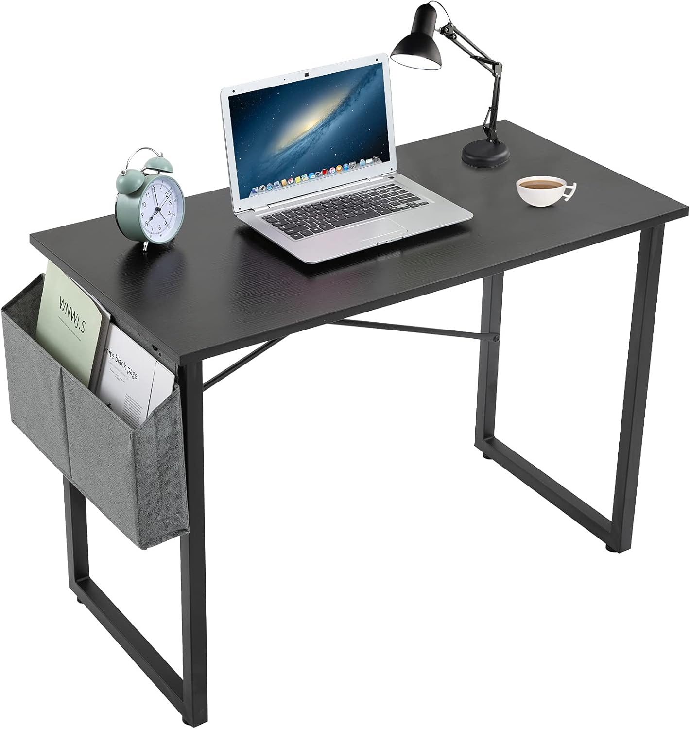 Brown 32inch Computer Desk with Storage Bag C524
