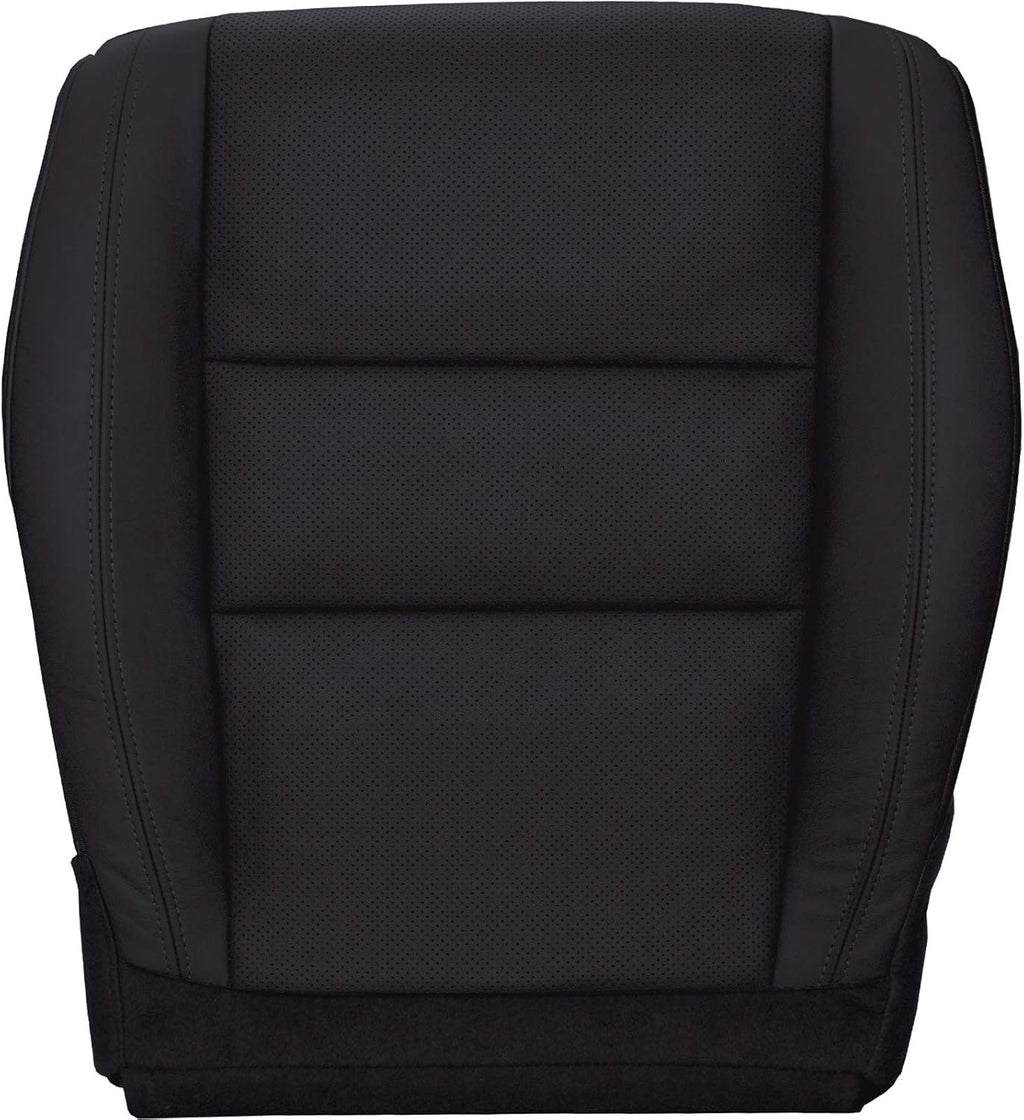 Black Perforated Leather Seat Cover A693929