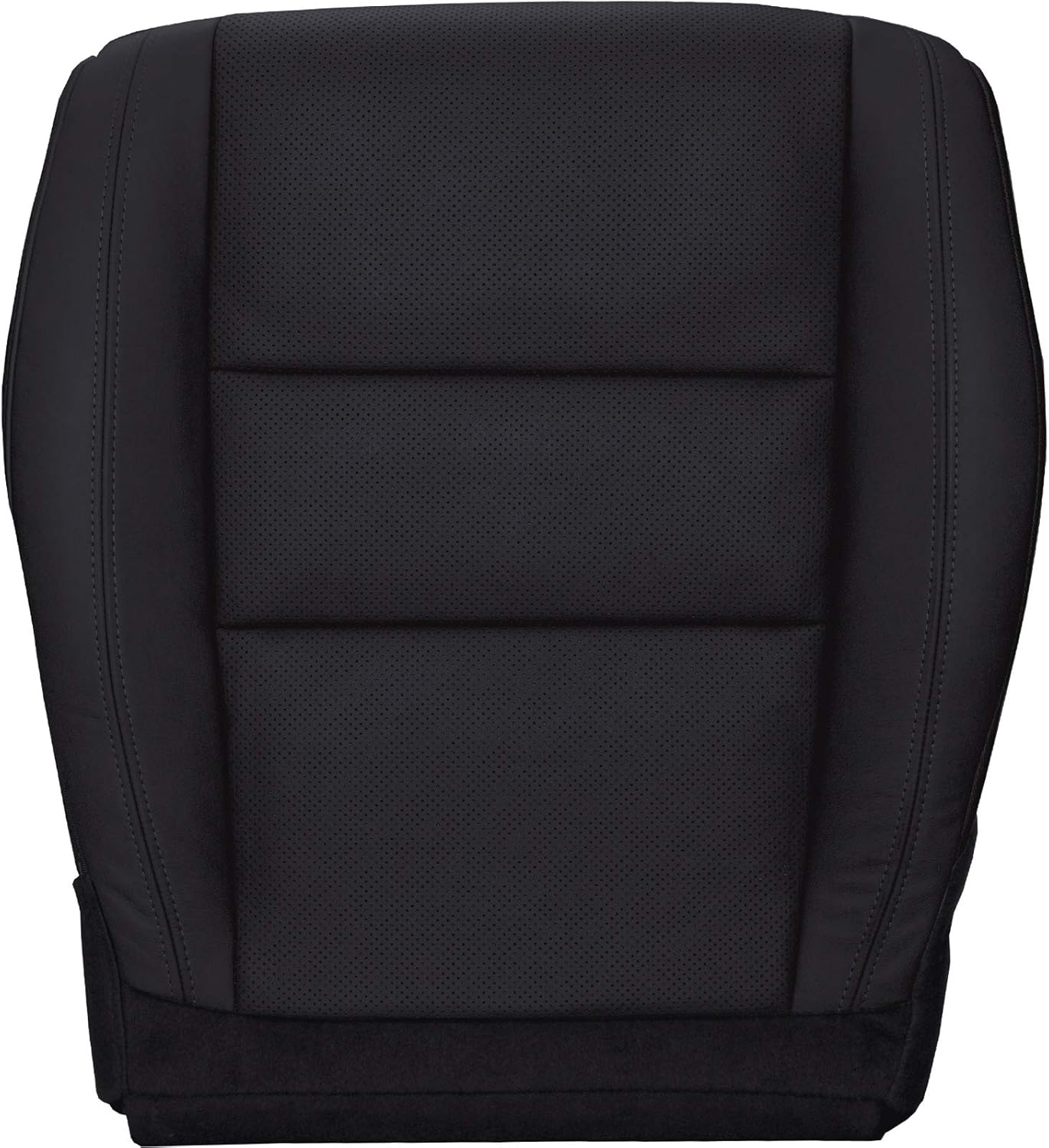 Black Perforated Leather Seat Cover A693929