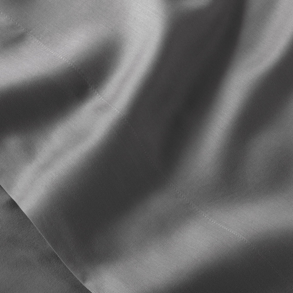 Full 400 Thread Count Washed Lyocell Solid Sheet Set Dark Gray T66601