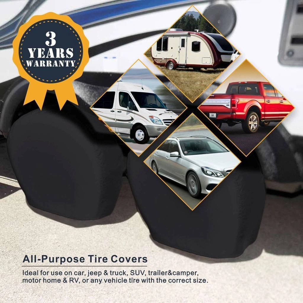 Tire Cover 4 Pack, Tough Vinyl Wheel Protector S570045
