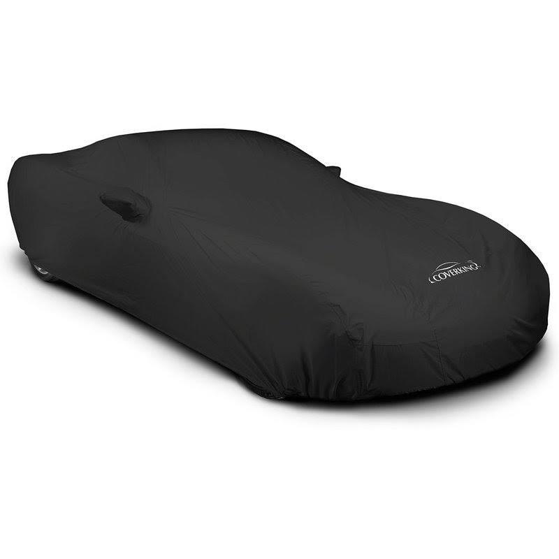 Black with Gray Stripes Convertible Car Cover I558