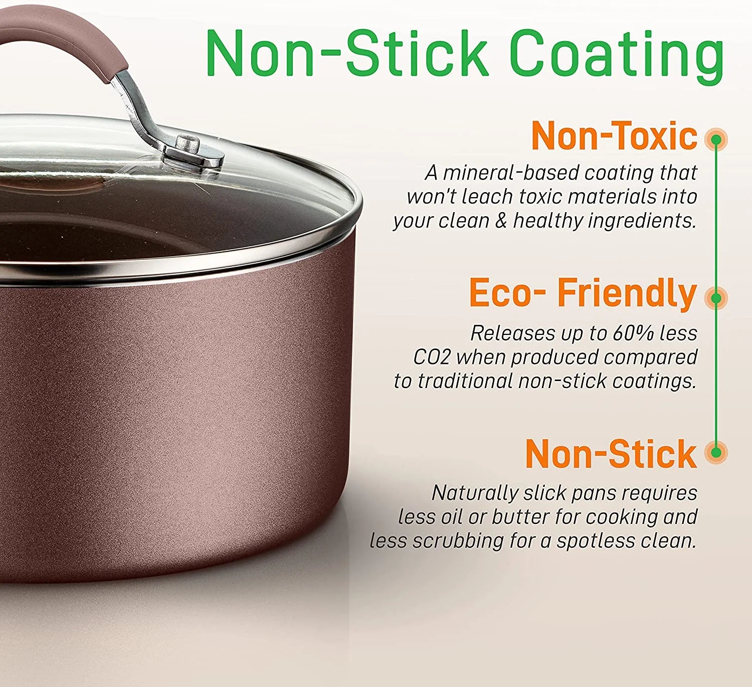 20 Piece Non Stick Pots and Pans Cookware and Bakeware Set J2455