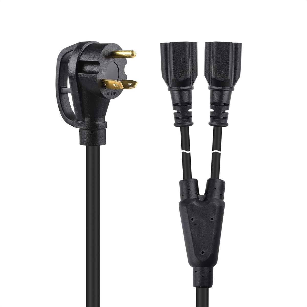 3 Prong 30 Amp Male to 20 Amp Female Adapter 2.5 Feet Pack of 2 W338