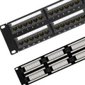 48 Port Cat6 10G UTP 19-Inch 1U Ethernet Patch Panel P5256