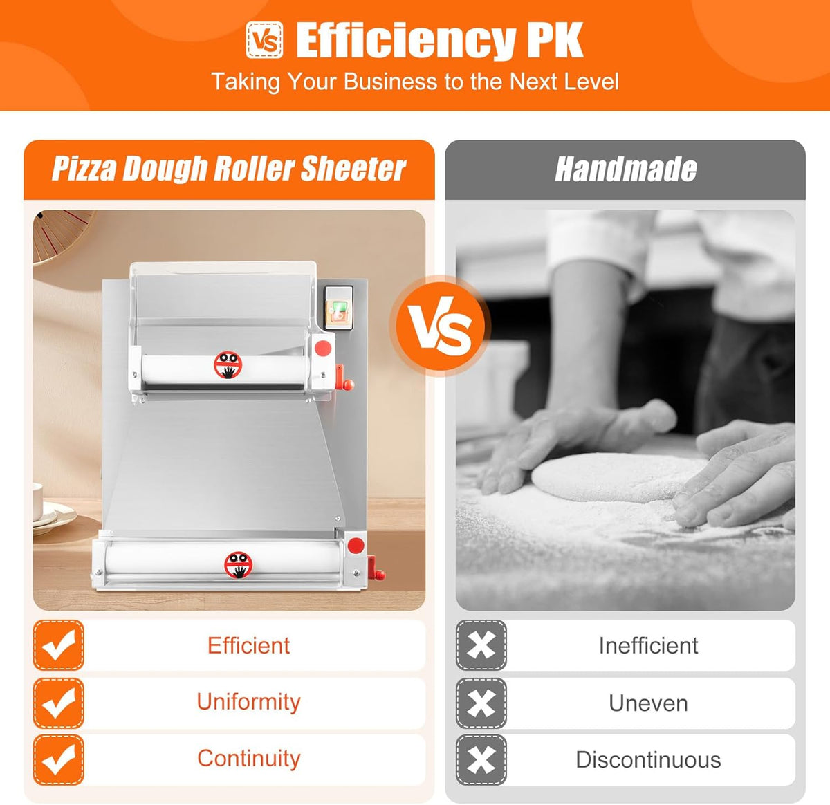Pizza Dough Press Sheeter Machine, Commercial Electric Pizza Dough Roller Sheeter, 370W Pizza Press U283509