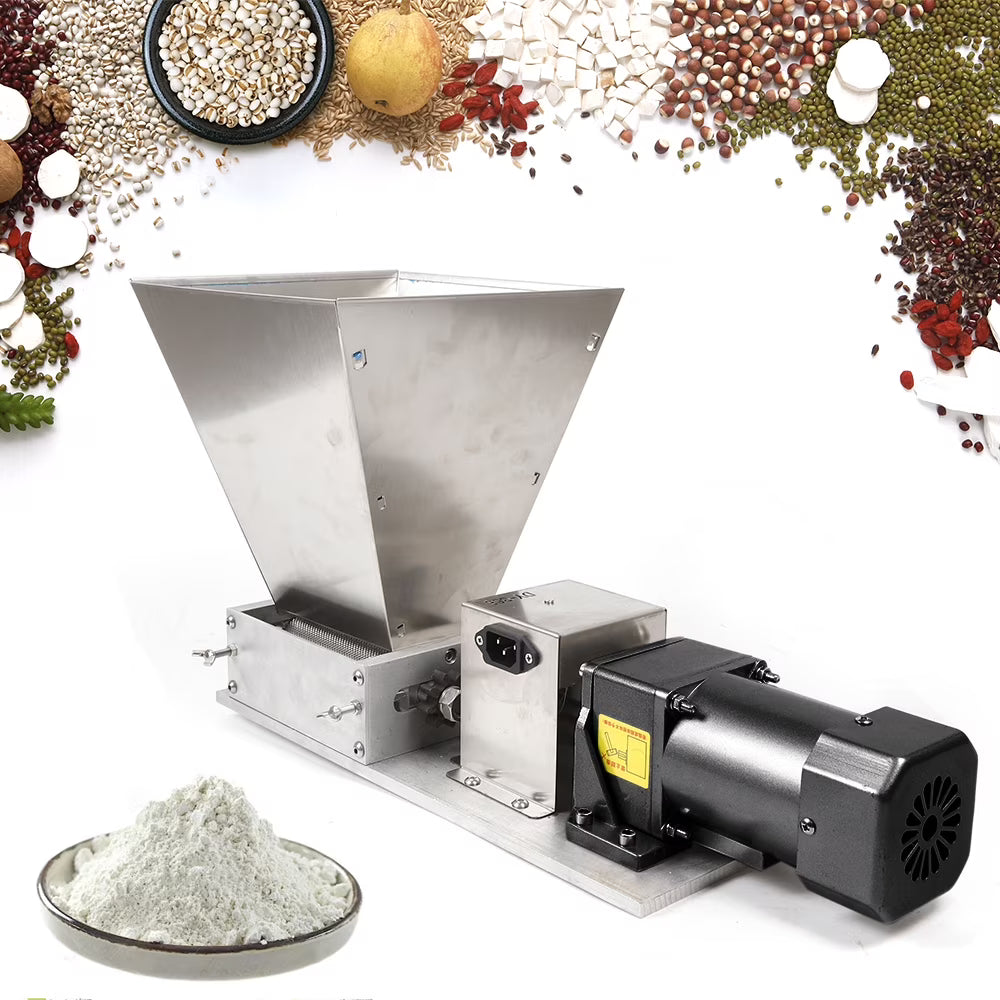 60W Electric Grain Grinder with Adjustable Roller Stainless Steel 4L D6766