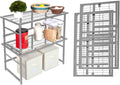 Stackable Steel Storage Shelf 2-Pack White W3661