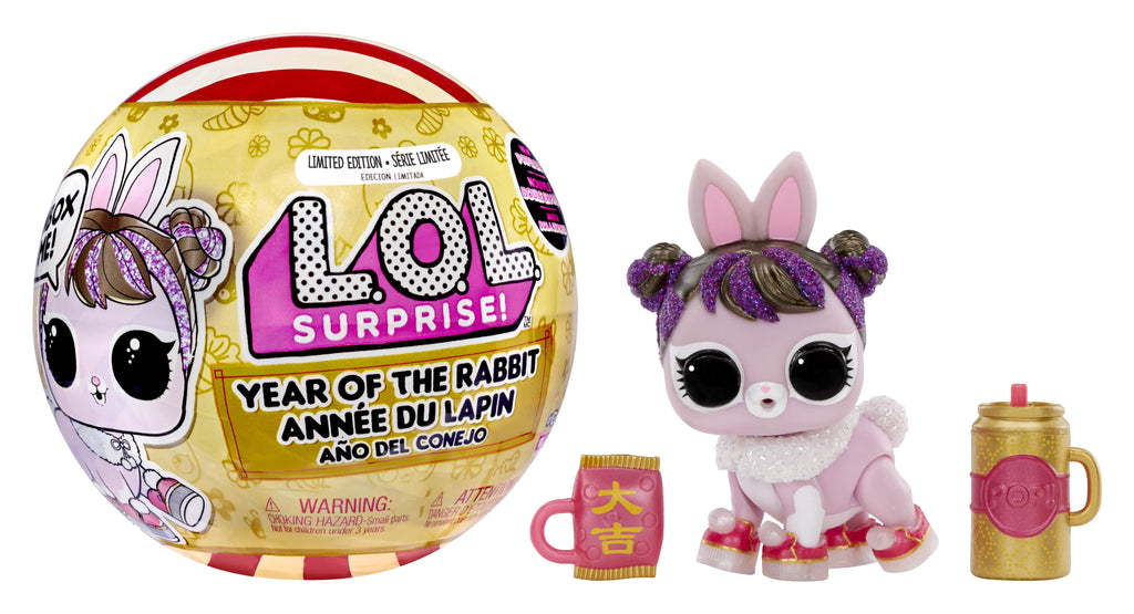 LOL Surprise Year of the Rabbit Doll with Collectible Doll, 7 Surprises, Accessories, Pet R22878