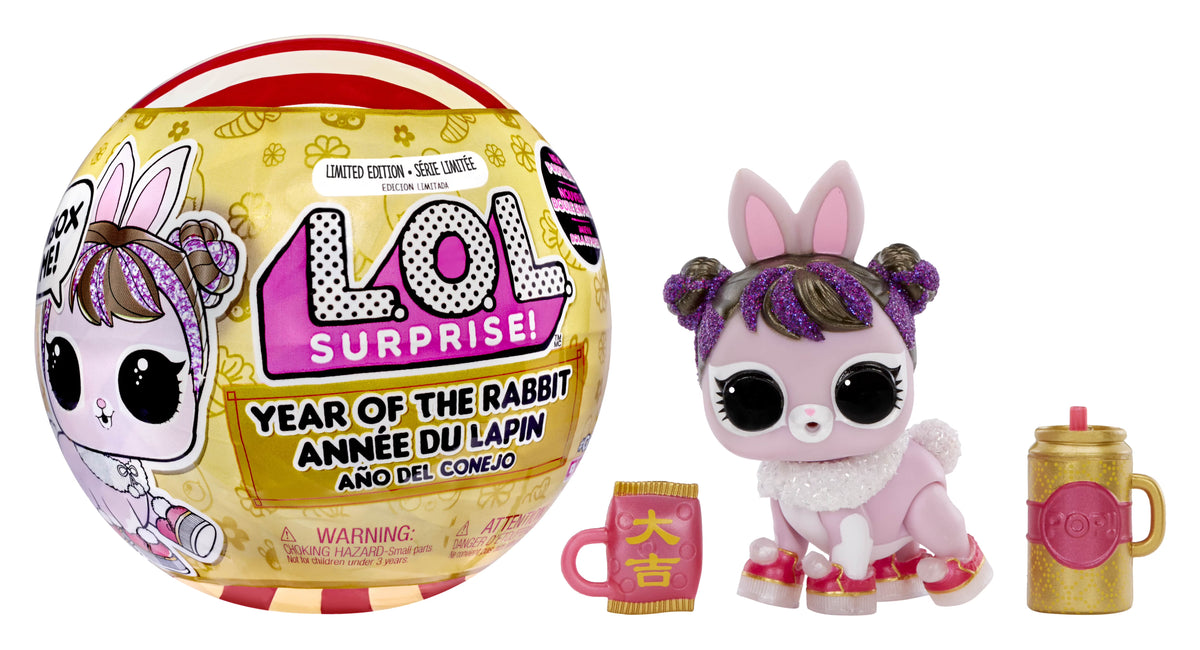 LOL Surprise Year of the Rabbit Doll with Collectible Doll, 7 Surprises, Accessories, Pet R22878