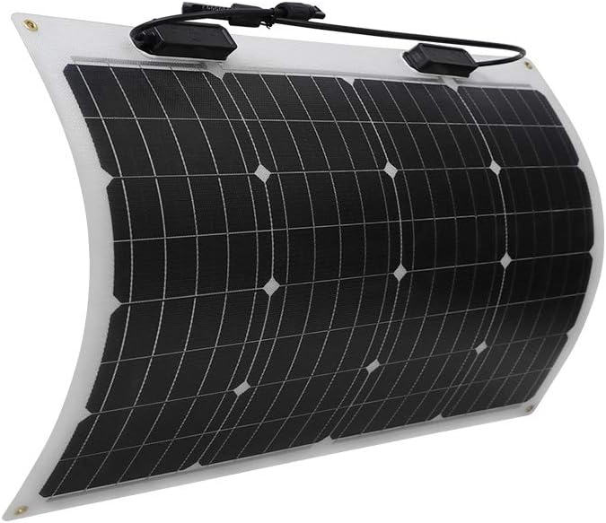 Flexible Solar Panel 50 Watt 12 Volt Monocrystalline Pack of 2 E367