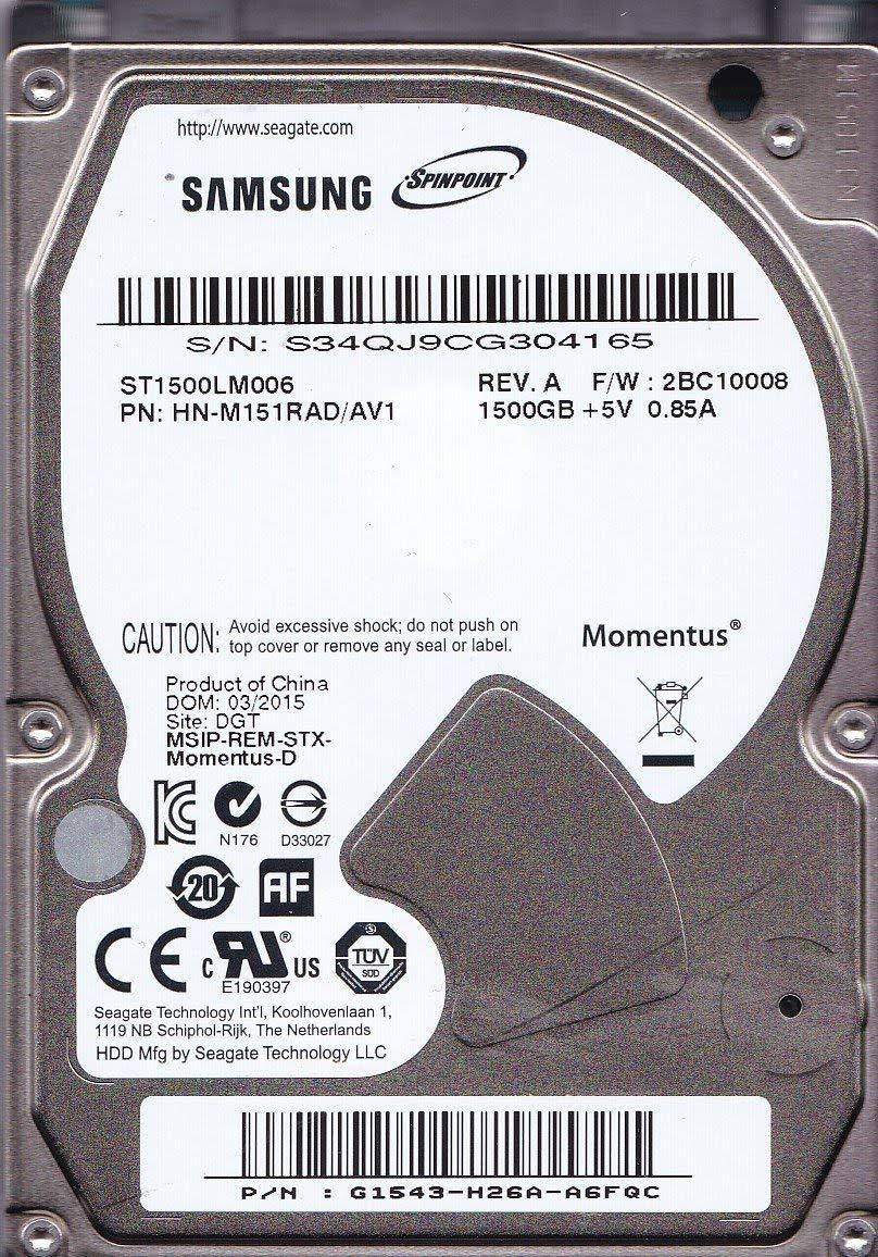 1.5 TB 5400RPM 2.5 SATA Hard Drive M48976
