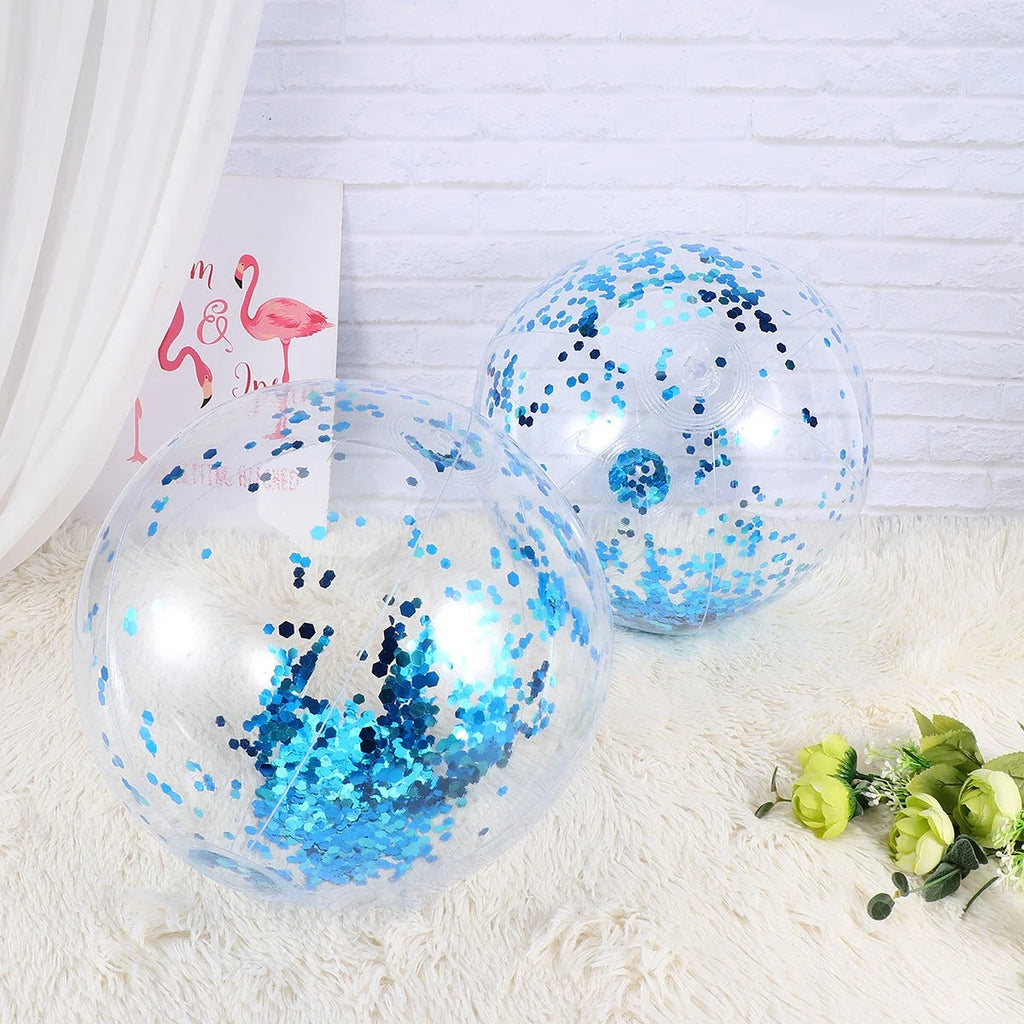 2pcs 16 Inches Sequin Inflatable Ball Pool Toy W619822
